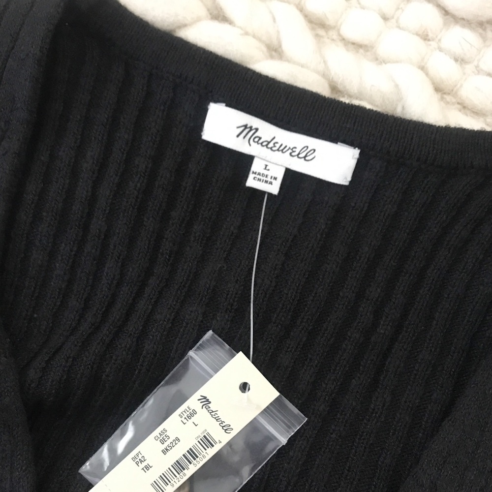 Madewell Shrunken Ribbed Cardigan Sweater - Picture 3 of 6